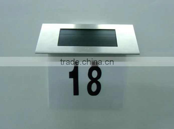 Solar Home Door Number Light