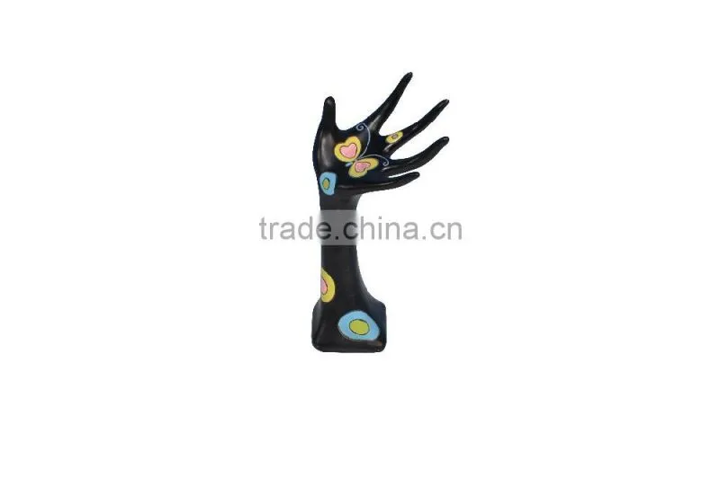 Fashion colorful modeling fiberglass hand mannequin for jewelry display