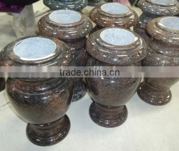 China Hot Sell Granite Cemetery Funeral Vase
