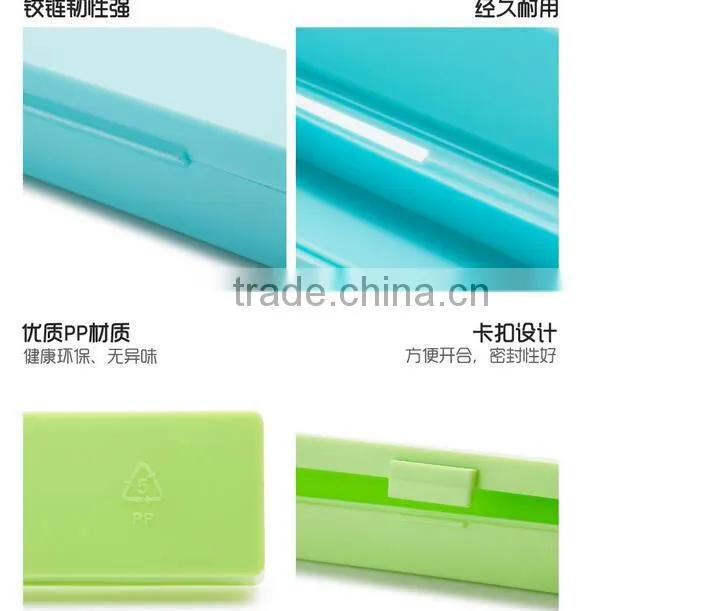 X012 Portable travel toothbrush case rectangle toothbrush box plastic toothbrush storage box