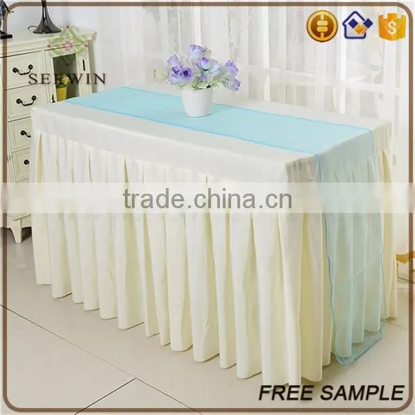 high quality discount modern elegant organza fabric table dresser runners