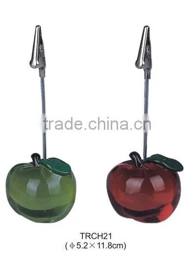 Apple Shape Place Card Memo/Photo Holder Table Decoration