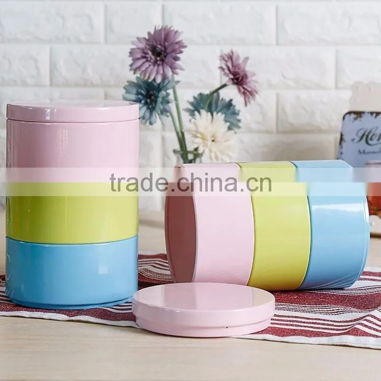 Wholesale air tight square tea tin can Custom airtight metal tin tea canister