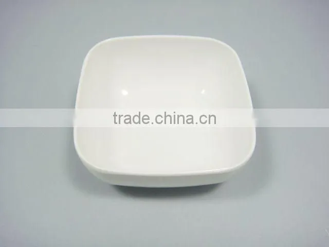 3"Unique Pure White Square Melamine Dishes