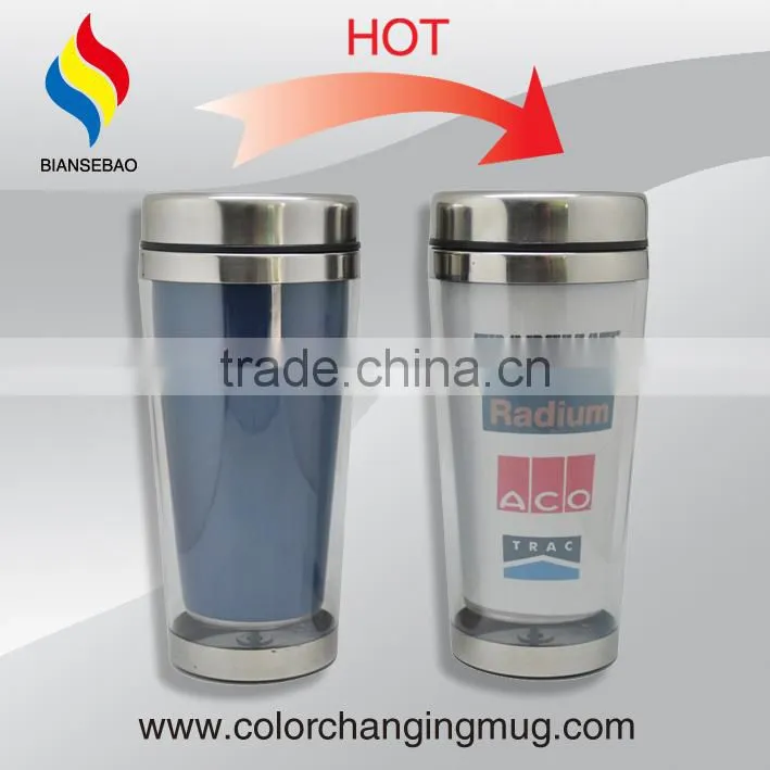 Top Hot Selling Hot Color Changing Mug 450ml Stainless Steel Thermo Mug