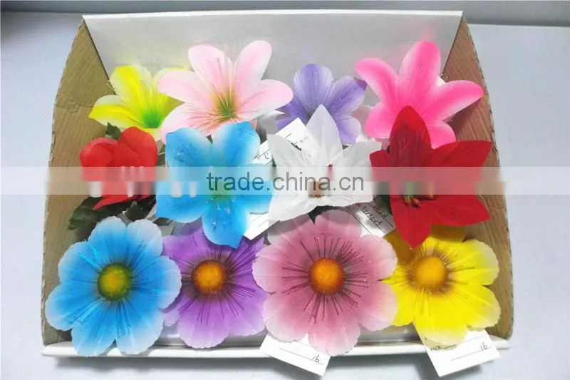 wholesale new design artificial plastic flowers with LED light