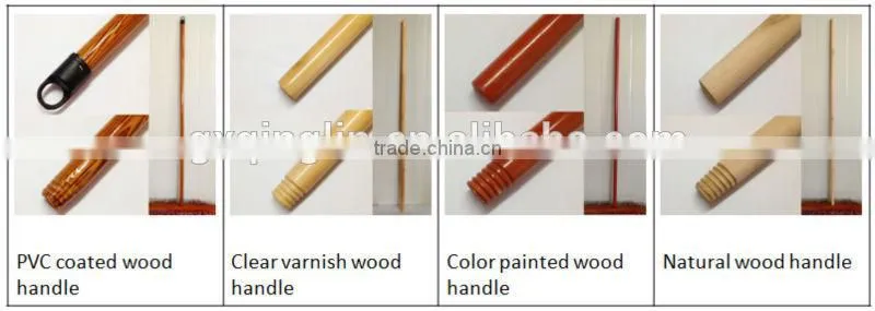 natural wood handle pvc coated wood handle varnished wood handle
