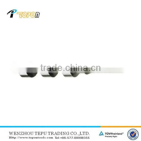 high carbon steel SDS auger drill bit brad point drilling hex shank spiral wood drills with thread tip