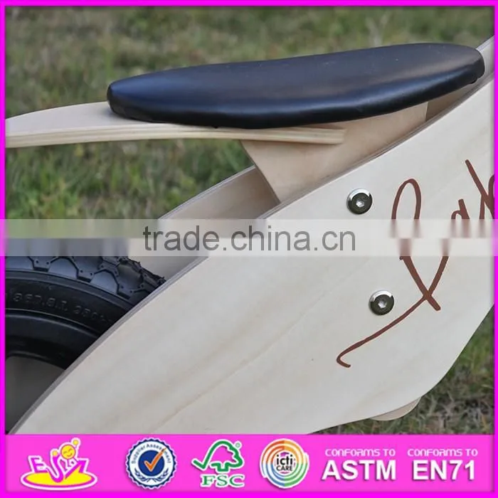 2016 new design log wood wooden kids balance bike for sale W16C156