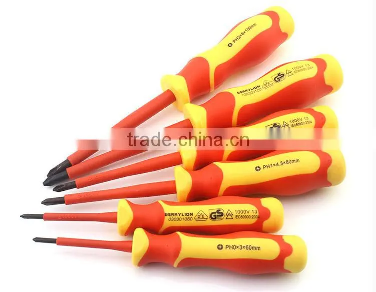 Berrylion VDE Insulated Screwdriver Phillips Screwdriver 60-150mm Screwdriver