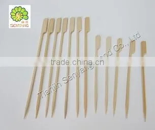 Mini birch wooden toothpick with flag size