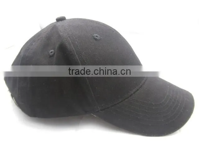 custom black ball cotton cap/with high quality