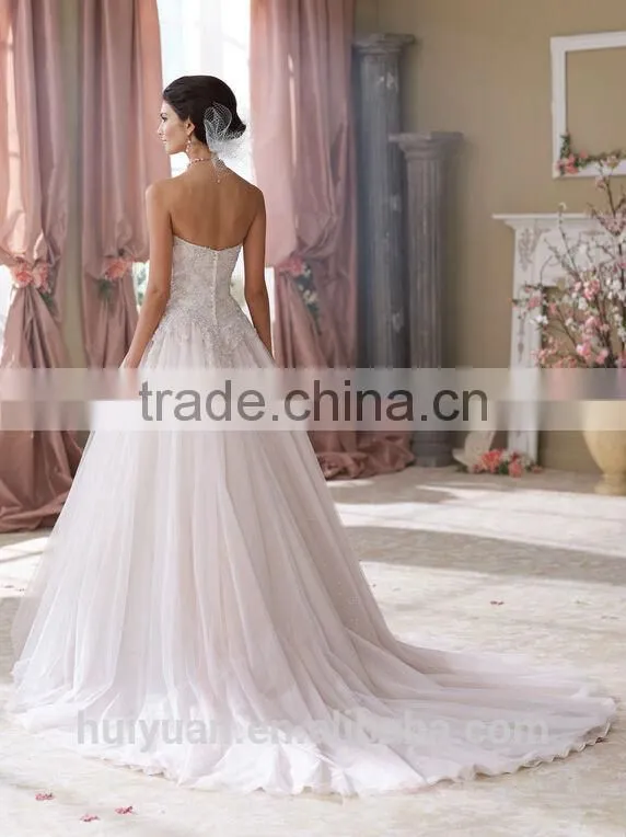 Top Quality China Factory Made French Lace Wedding Dresses vestidos de noiva