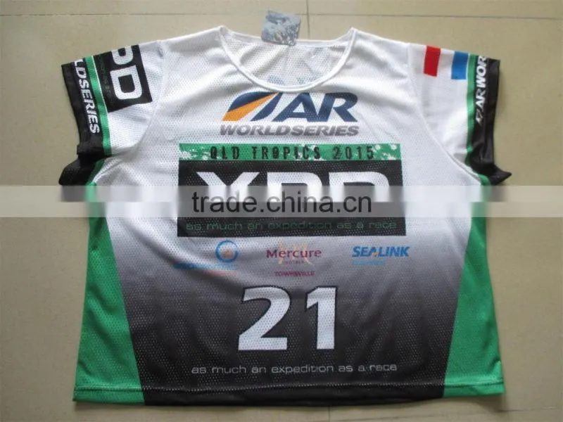Full sublimation printing custom made kayaking bibs