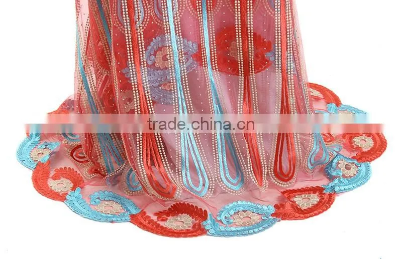 Hottest Latest African Lace Fabric 2016 Many Colors Malaysia Lace Embroidery Fabric