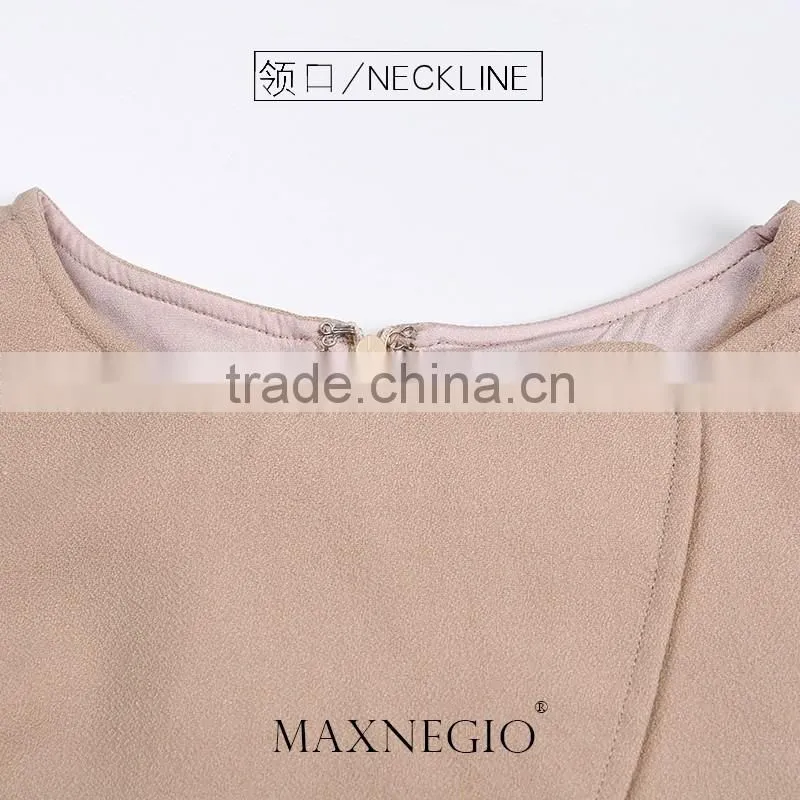 Nice design high quality guangzhou women clothes manufacturer elegant latest fashion casual dress designs 2016