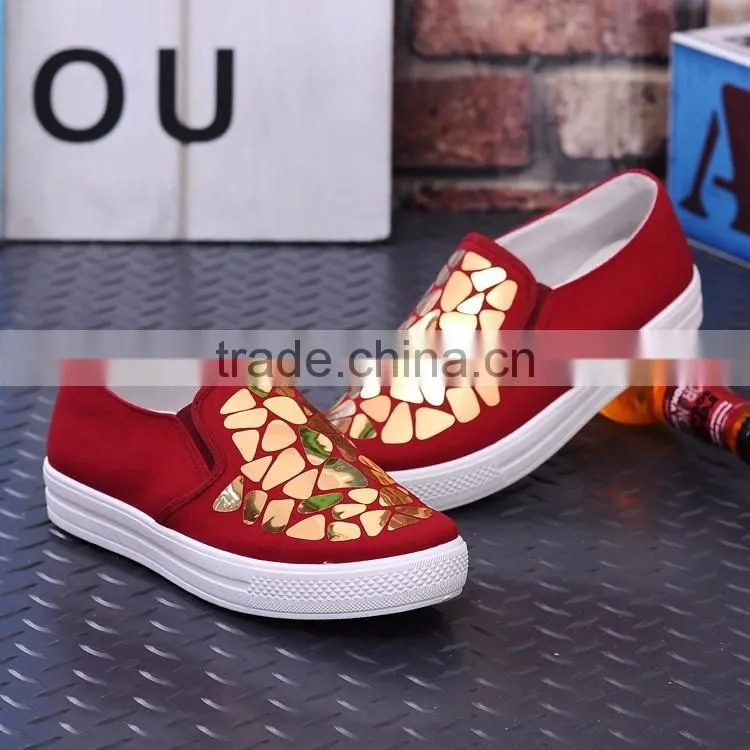 New designs free sample fashion women shoes casual sneakers 2017