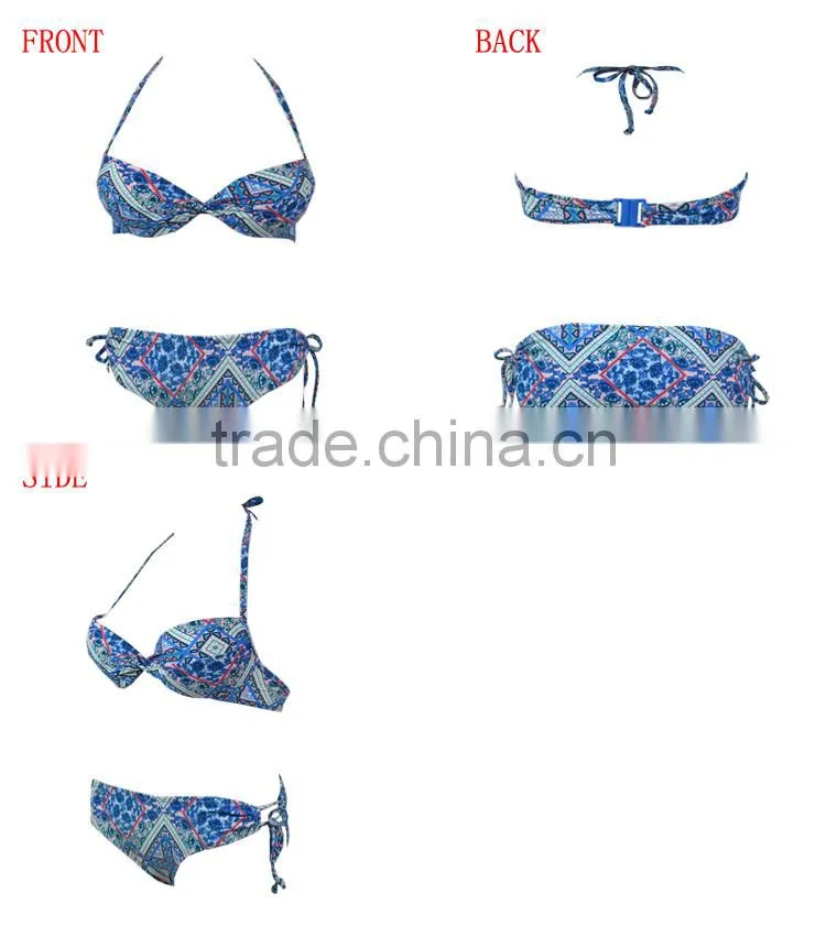 2018 new flora print brazilian bikini