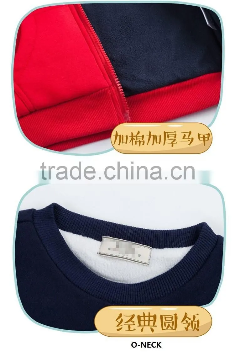 custom fashion and quality baby girls boys winter warm 3pcs clothing sets
