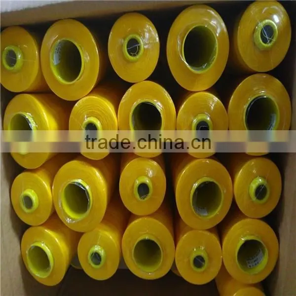 China manufacture yizheng fiber bright 100% spun polyester yarn with good quality for knitting
