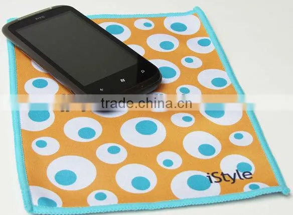 Microfibr printed ipad cleaning cloth