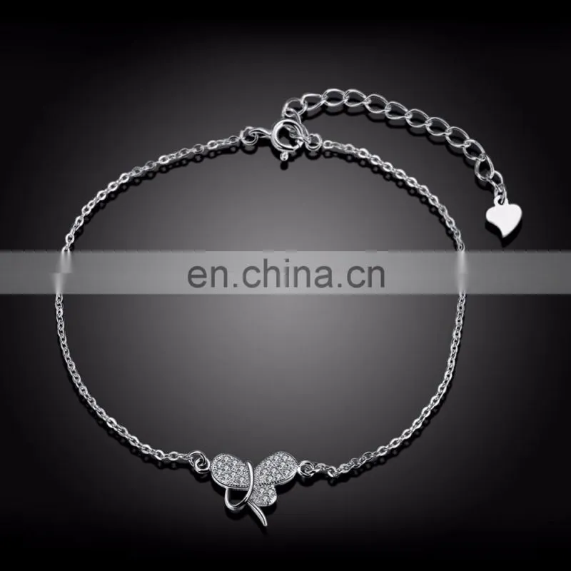 2017 New Ally Express Wholesale Diamond Chian Bracelets 925 Silver
