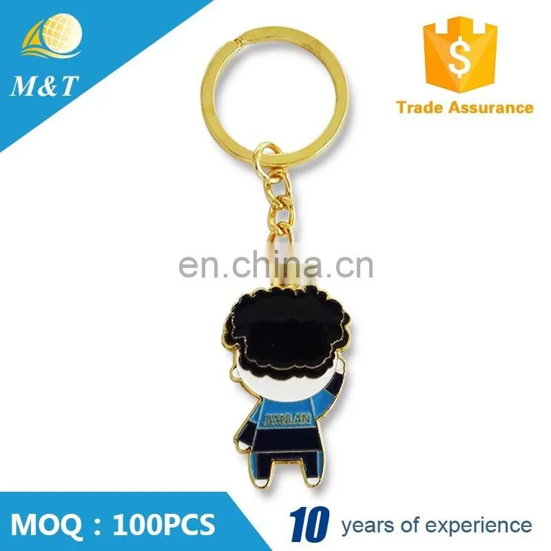 Custom made promotion gifts footprint shaped metal keychain