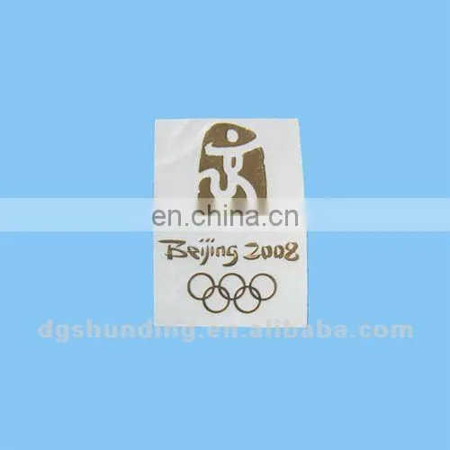 personalized metal thin label sticker for headset