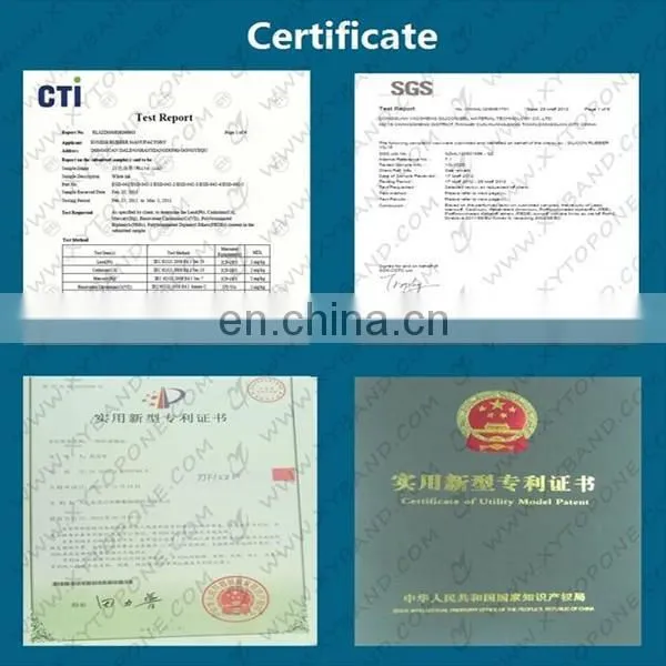 factory direct silicone rfid wristband with logo printing