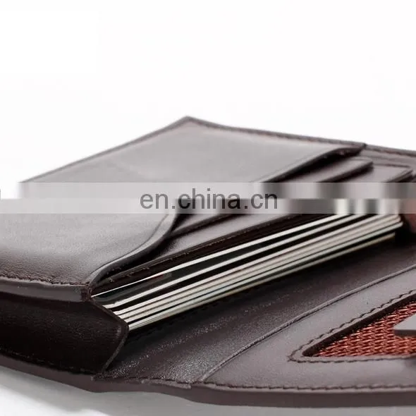 2014 CUSTOM DURABLE WHOLESALE BRANDED MAN LEATHER WALLET GIFT SET