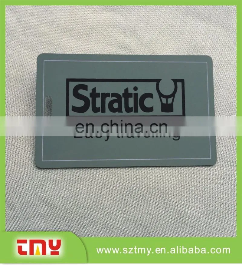 Factory supply soft pvc luggage tag