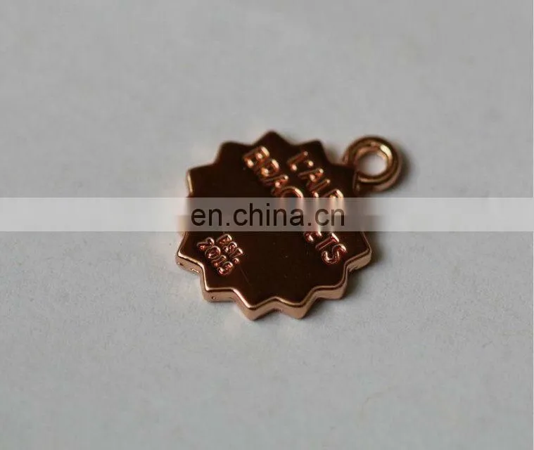 New arrival metal label for handbags for branded garments