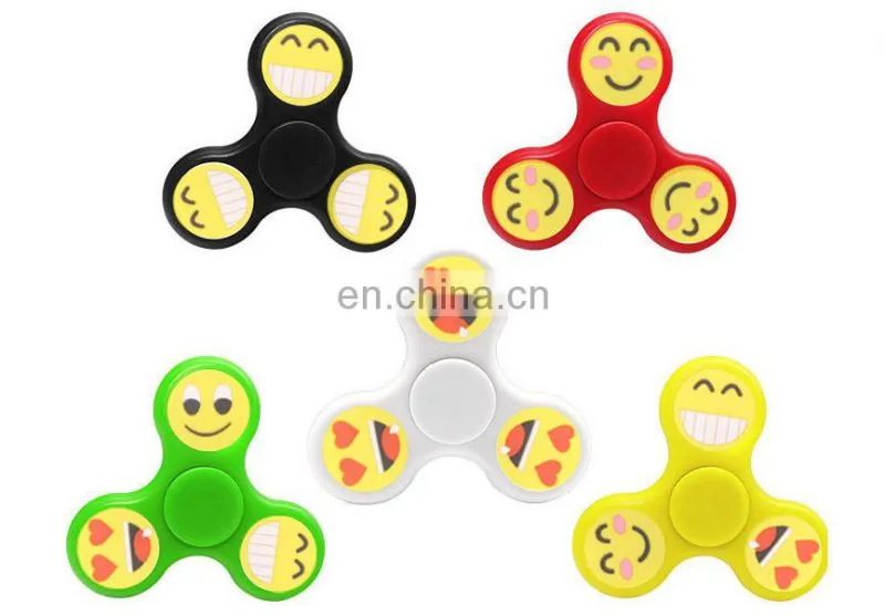 emoji style silicone finger spinner toys Led hand spinner toys gifts EDC spinning toys for Christmas Halloween festival gifts