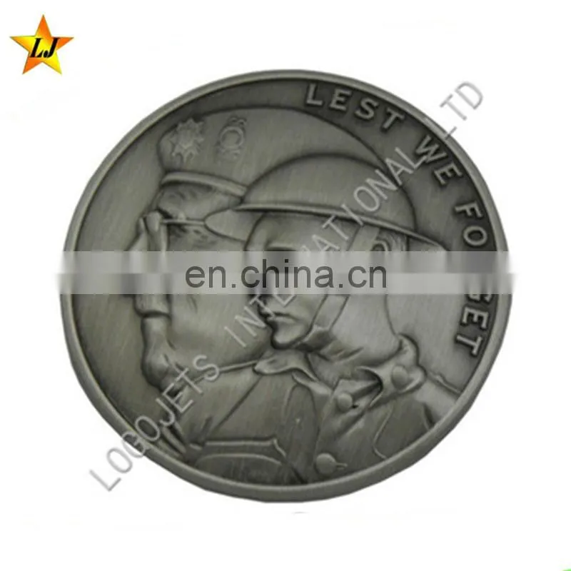 Metal pewter coins trophy craft medallion for souvenir gifts
