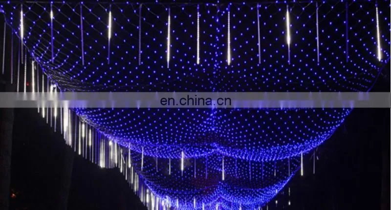 IP65 EU UK AU US plug customized sizes colorful fishing net holiday lighting christmas