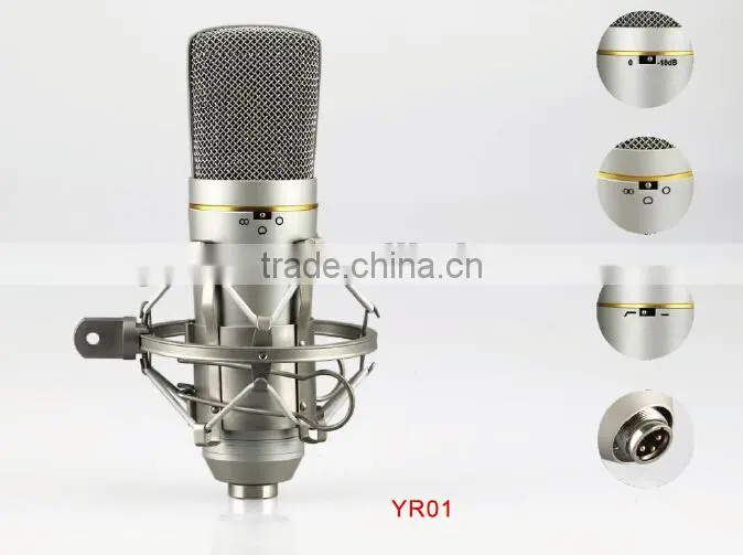 Professional recording studio equipment Recording microphone with shock mount