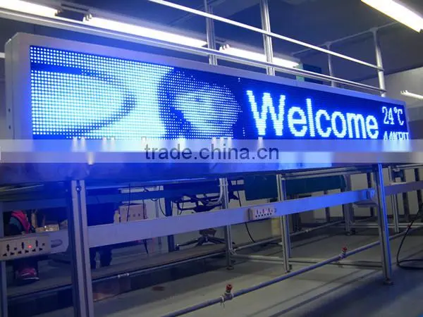 wholesale price 320*160mm 16x8 HUB12 1/4 scan static blue single color p20 outdoor led display module for pharmacy cross