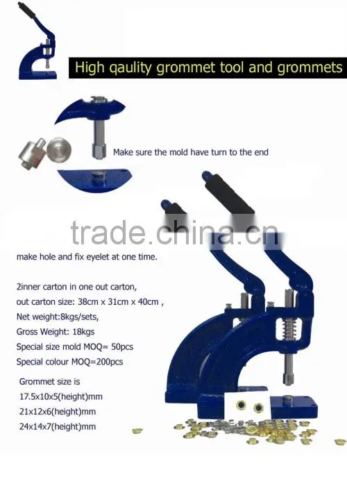 Grommet hand press manual eyelet Grommet Machine