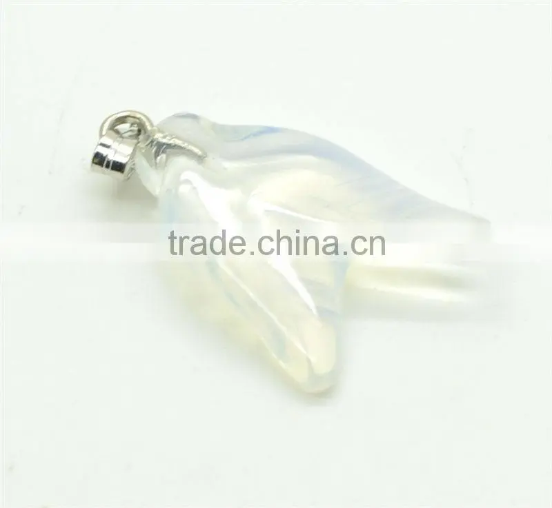 6 Side Cone Shape green aventurine Pendant semi precious stone pendant