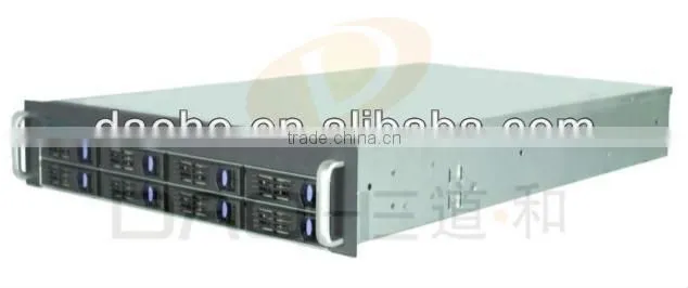 2U 8*2.5''/3.5'' HDD with 600W Power Supply Server Case for Webhost Project