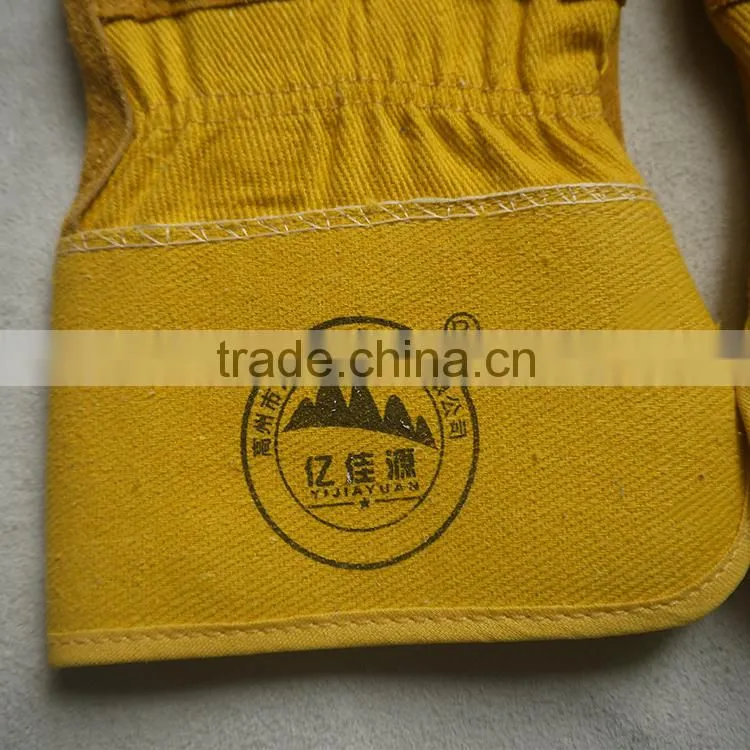 AB grade cow split leather working gloves, winter safety gloves with CE standard