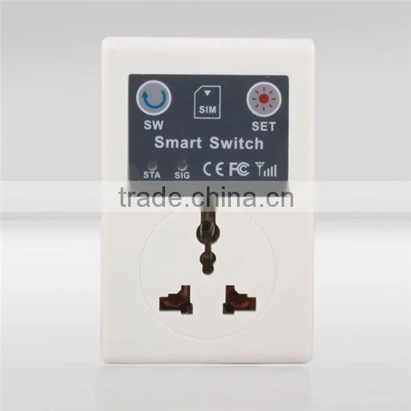 Smart Home SMS/Dial Switch ON/OFF 2200W Universal Remote Controlled GSM Power Socket Suitable for US/ UK/ EU Stand Plug
