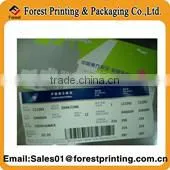 Airline Thermal Paper Boarding Pass Flight Ticket