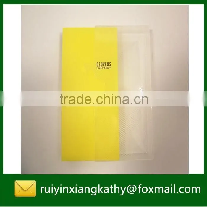 Waterproof transparent credit card display book