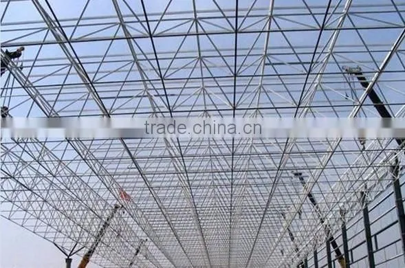 Steel space frame modular warehouse building