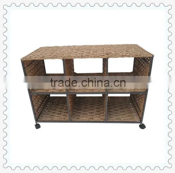 eco-friendly kids storage shelf with wheels