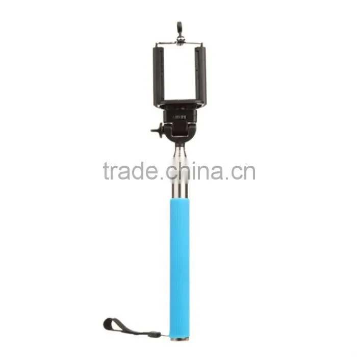 2015 hot selling bluetooth selfie stick with bluetooth remote shutter button