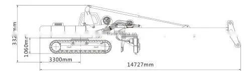 CE certificate hydraulic piling rotary rig