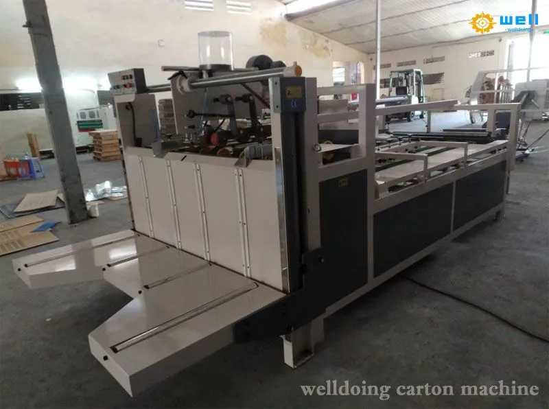 Semi-automatic-corrugated-paperboard-folder-gluer-machine