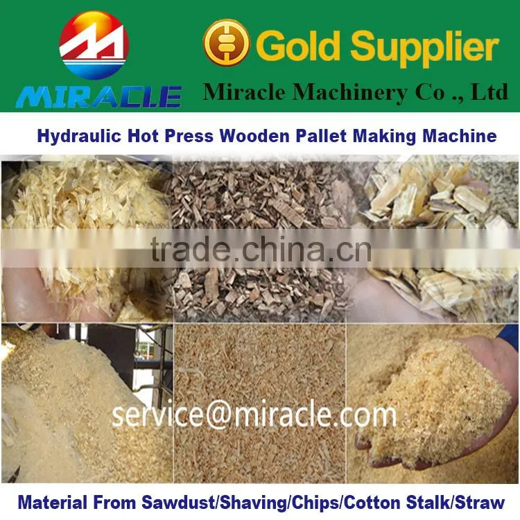 Automatic wooden pallet making machine with touch screen controller wood molding pallet machines